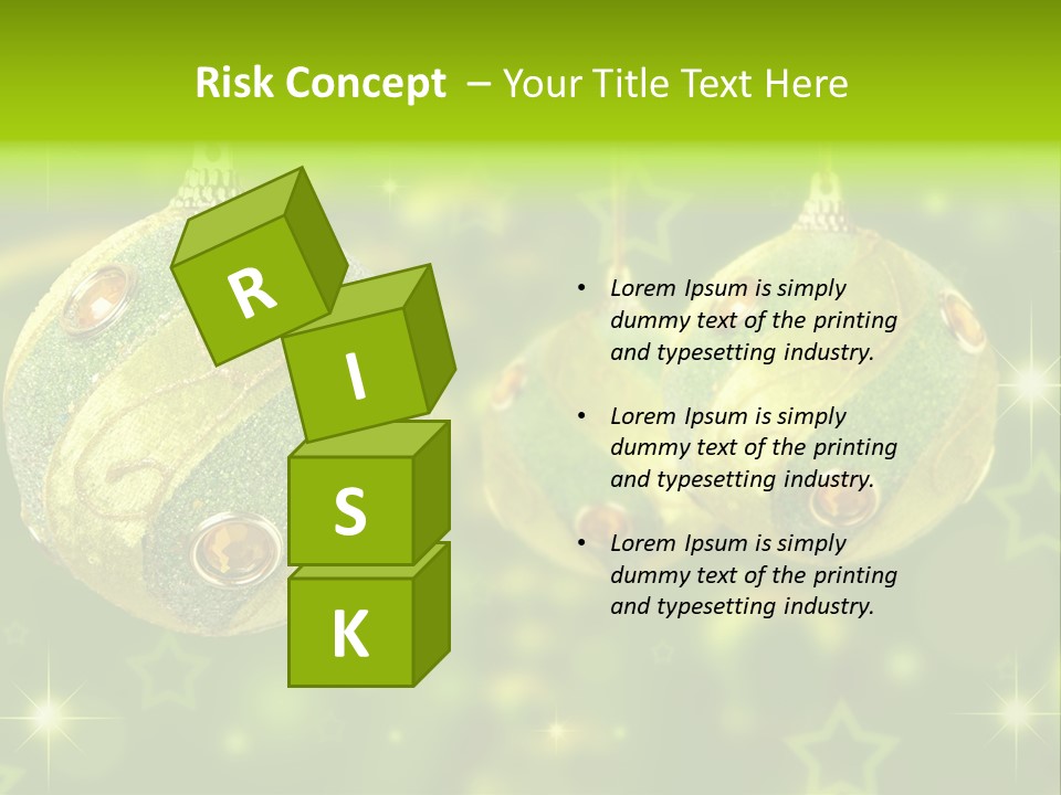 Color Snow Isolated PowerPoint Template