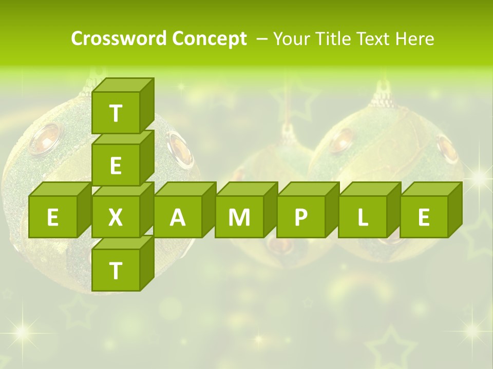 Color Snow Isolated PowerPoint Template