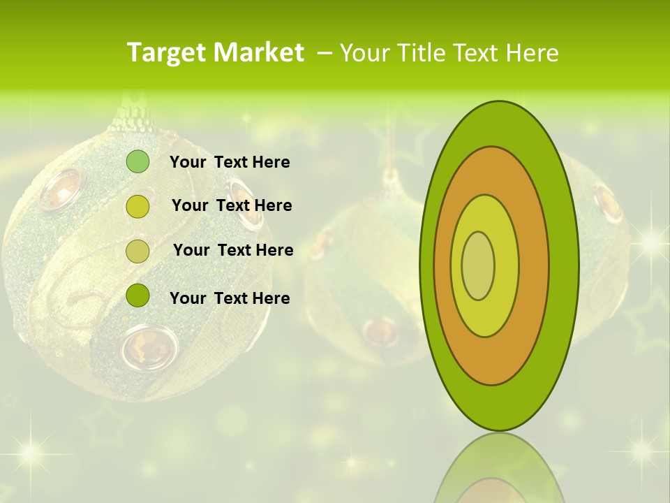 Color Snow Isolated PowerPoint Template