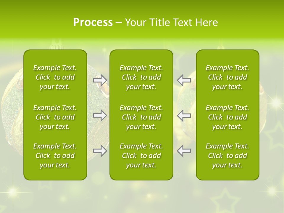 Color Snow Isolated PowerPoint Template
