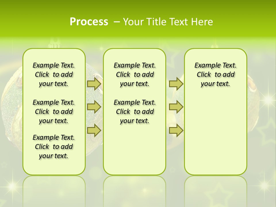 Color Snow Isolated PowerPoint Template