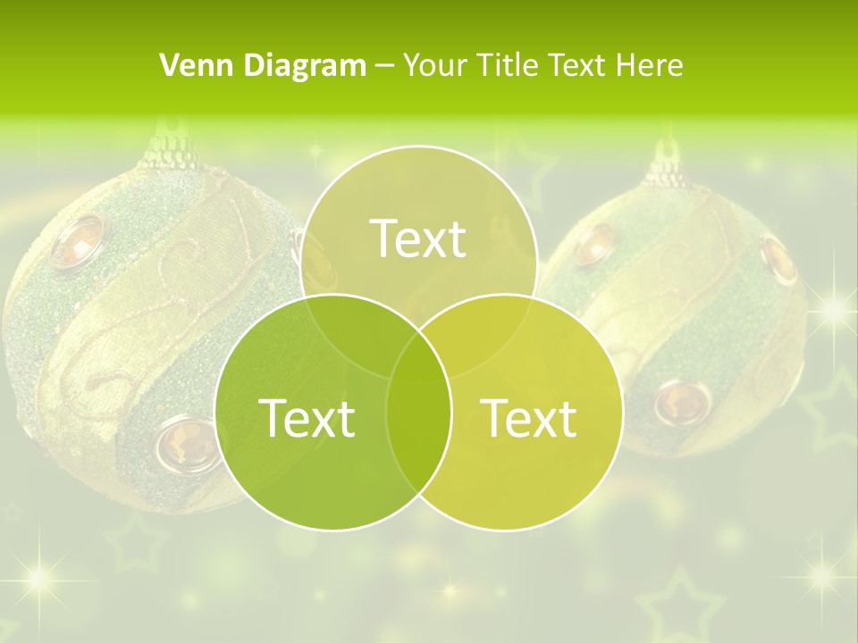 Color Snow Isolated PowerPoint Template