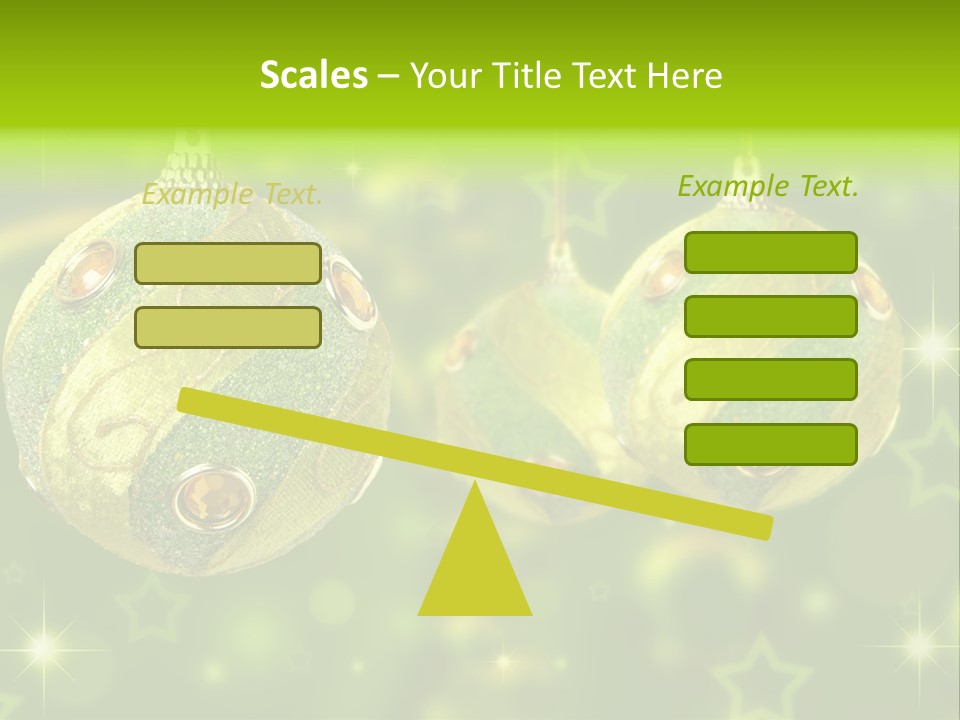 Color Snow Isolated PowerPoint Template