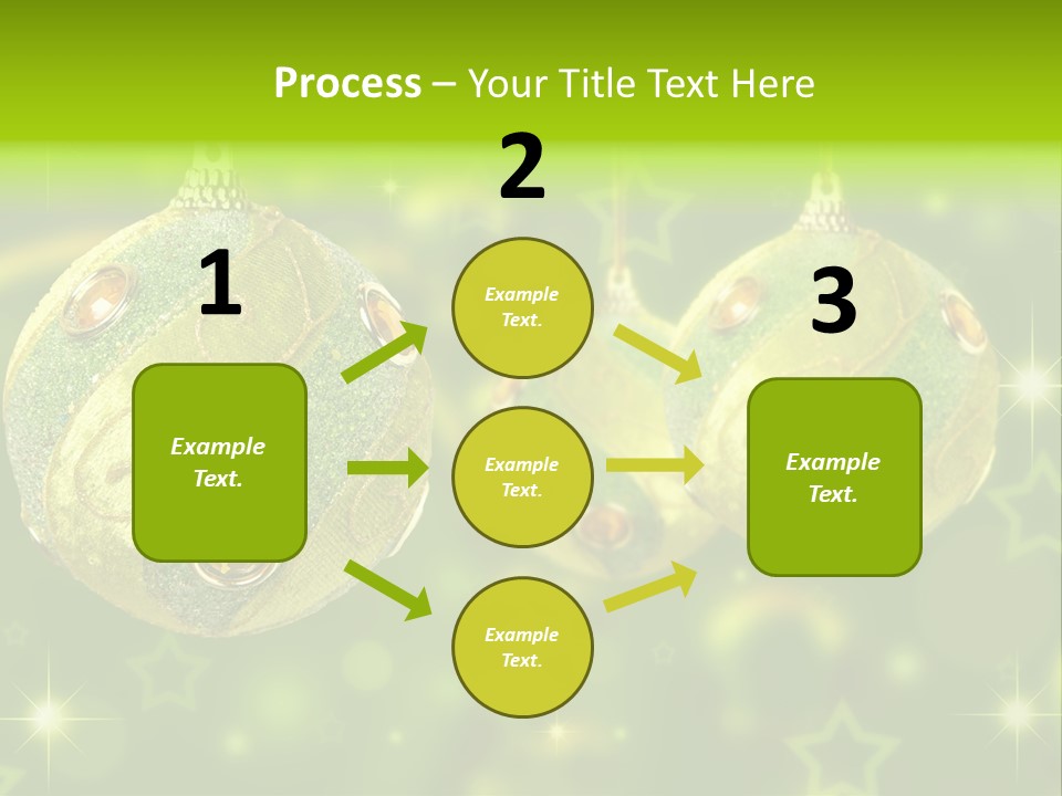 Color Snow Isolated PowerPoint Template