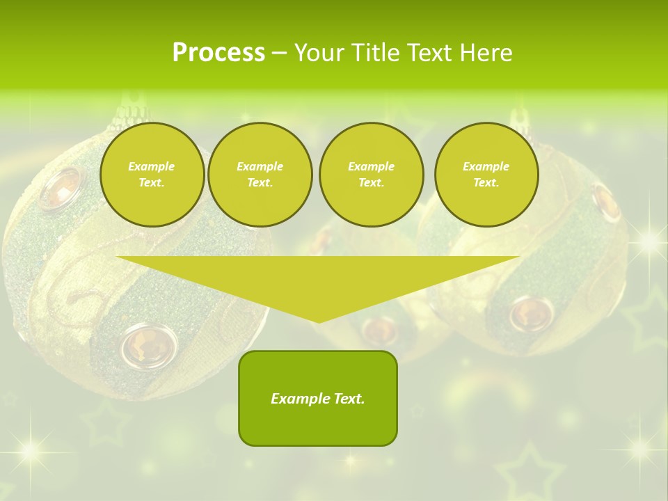 Color Snow Isolated PowerPoint Template