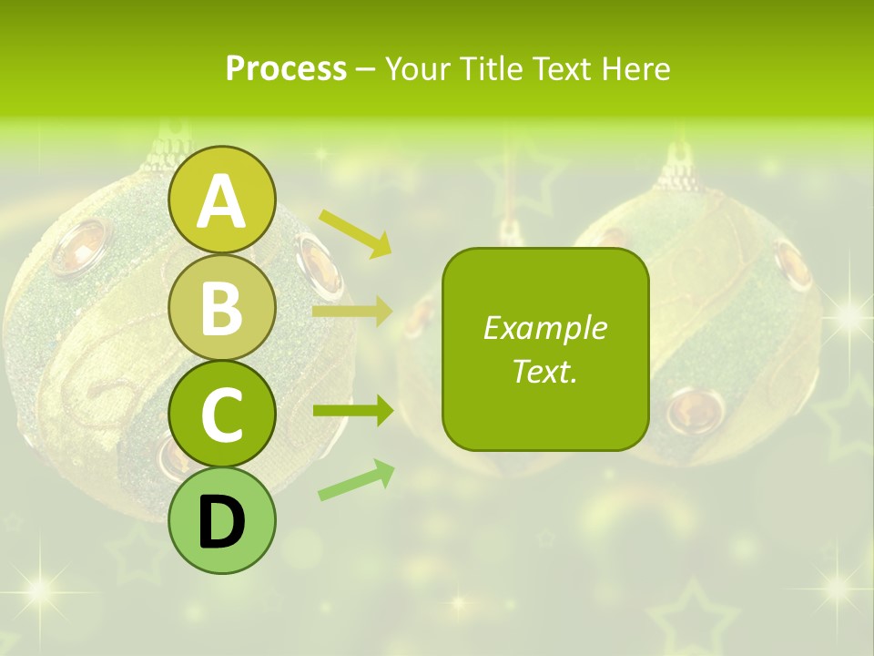 Color Snow Isolated PowerPoint Template