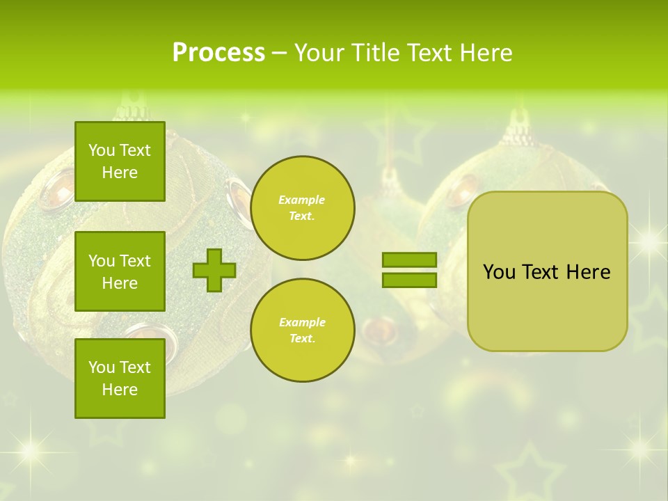 Color Snow Isolated PowerPoint Template