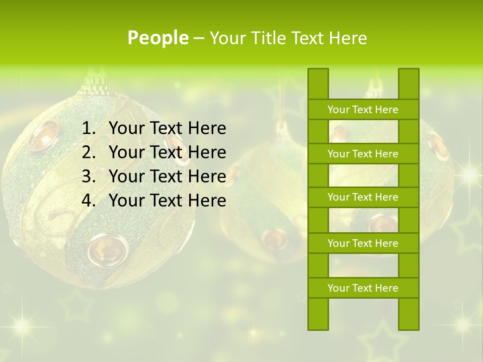 Color Snow Isolated PowerPoint Template