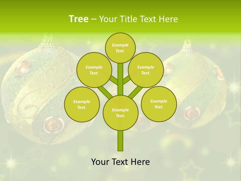 Color Snow Isolated PowerPoint Template