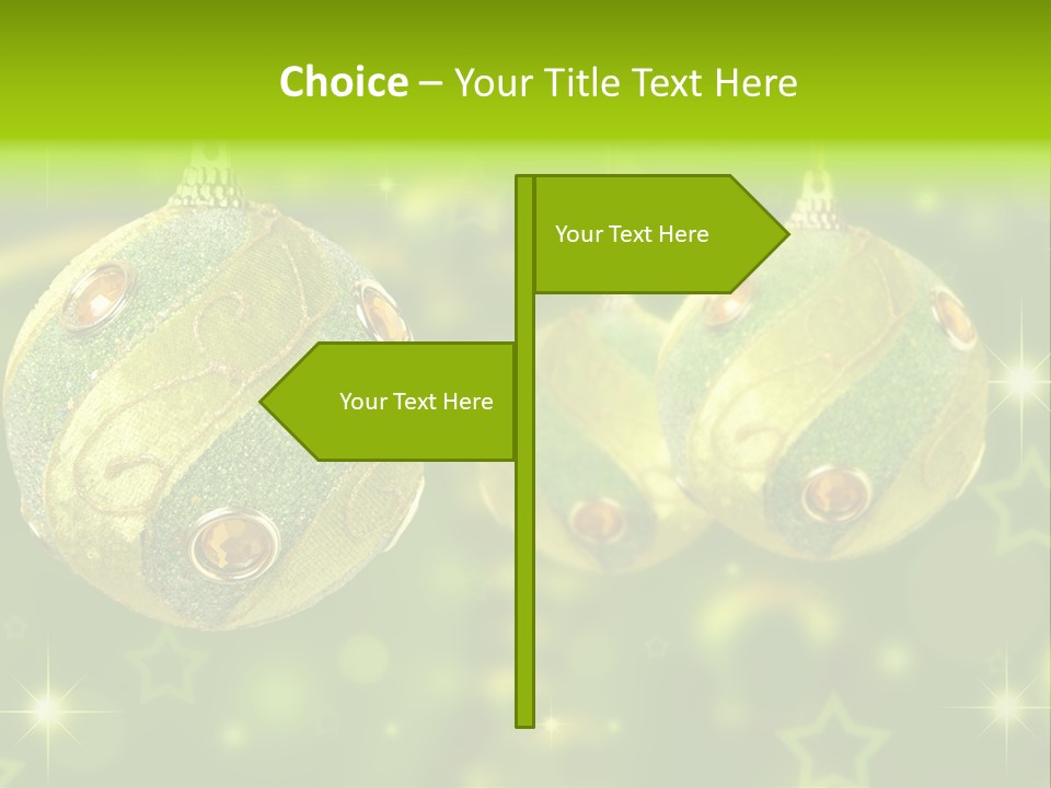 Color Snow Isolated PowerPoint Template