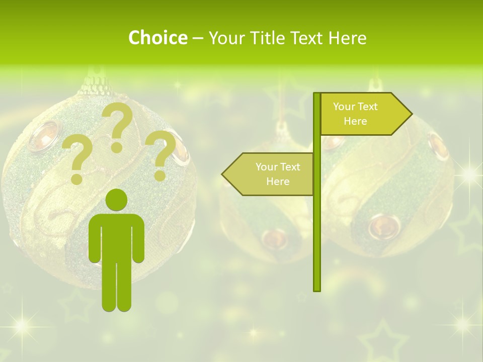 Color Snow Isolated PowerPoint Template