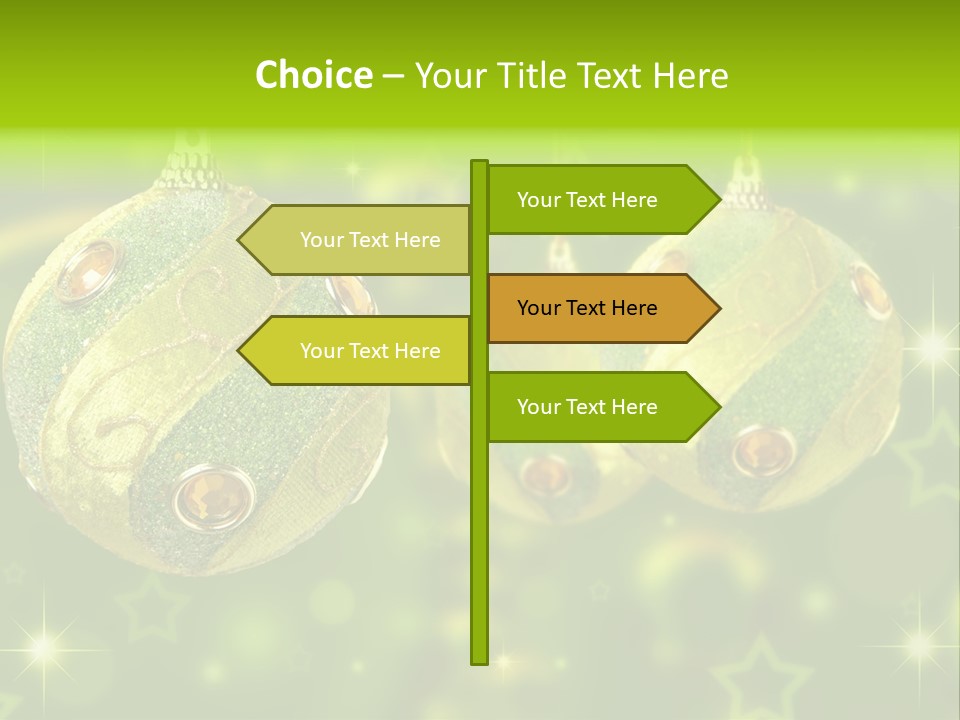 Color Snow Isolated PowerPoint Template