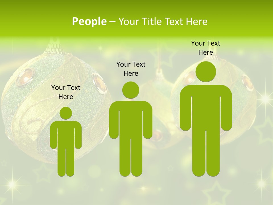 Color Snow Isolated PowerPoint Template