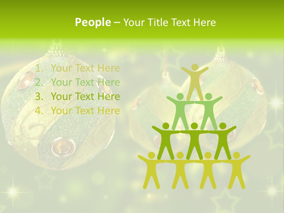 Color Snow Isolated PowerPoint Template