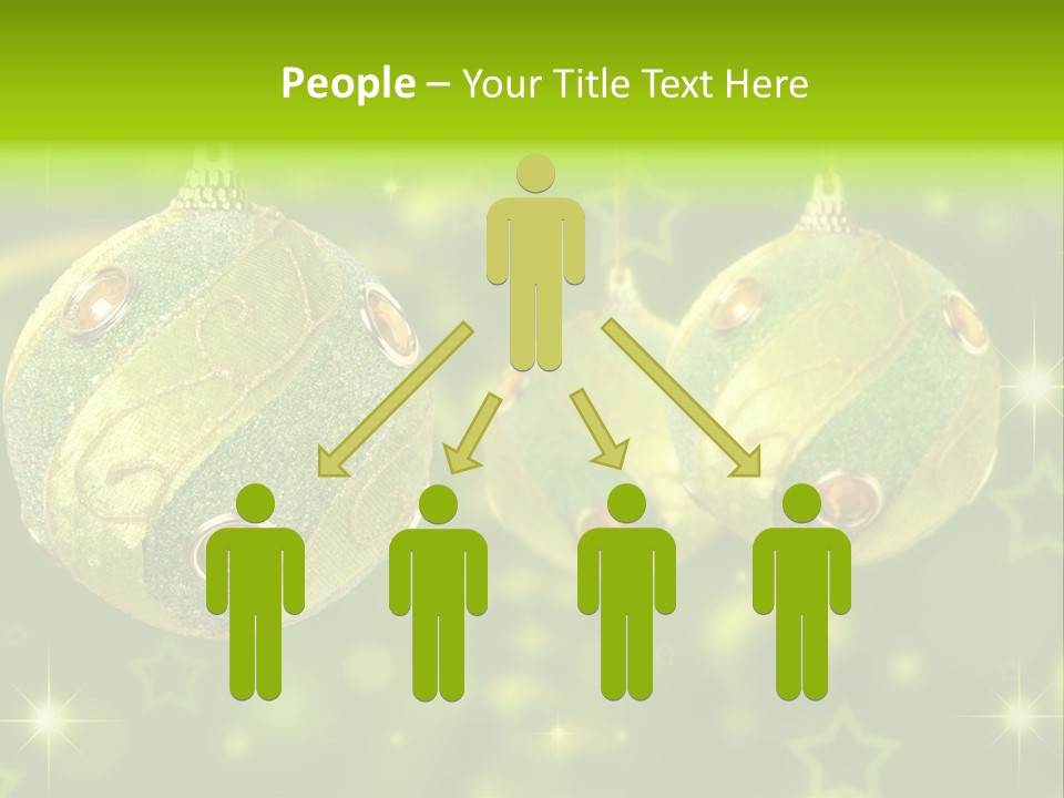 Color Snow Isolated PowerPoint Template