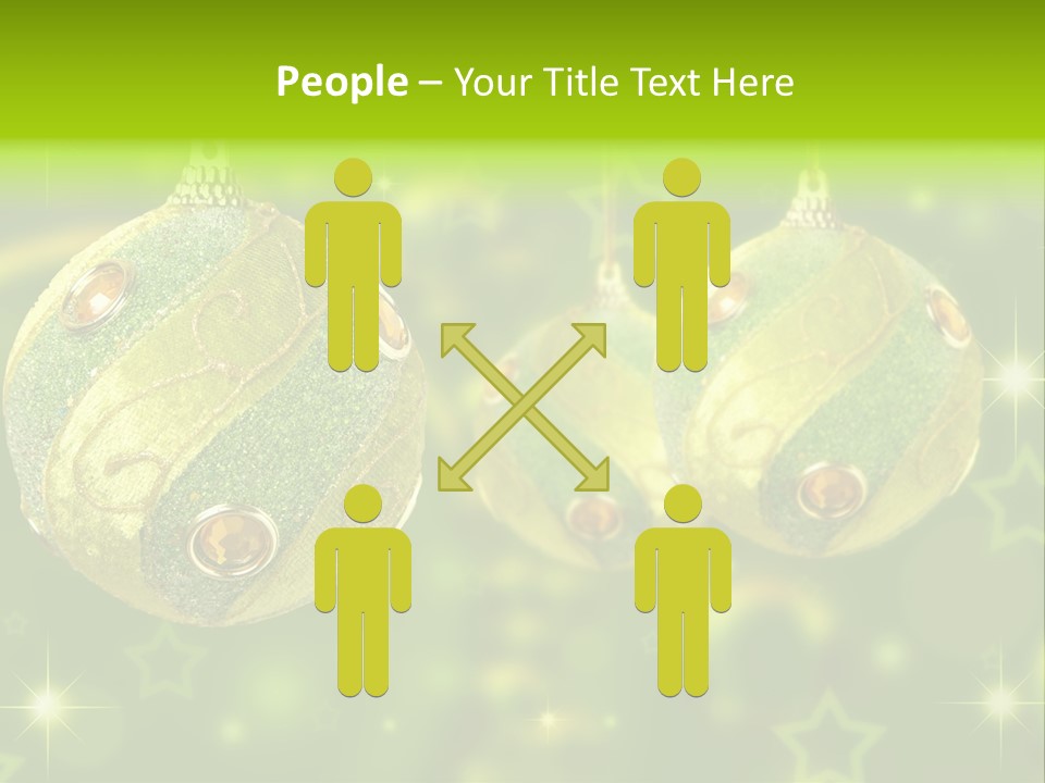 Color Snow Isolated PowerPoint Template