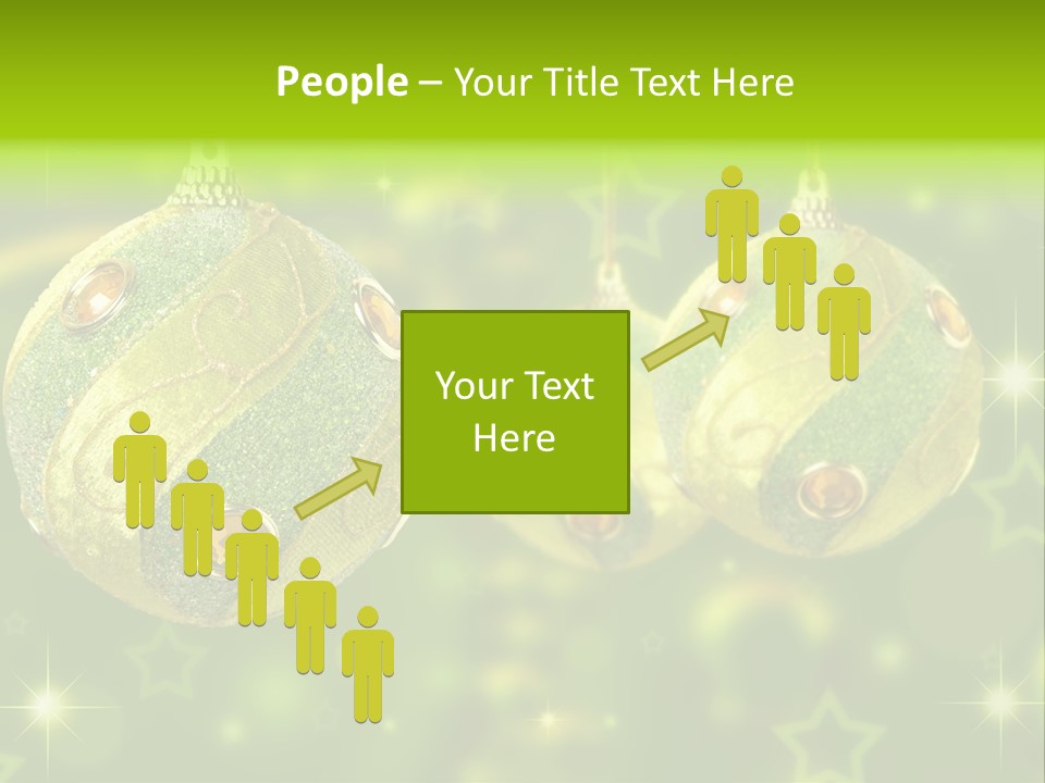 Color Snow Isolated PowerPoint Template