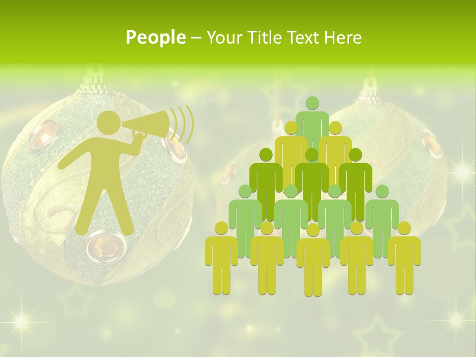 Color Snow Isolated PowerPoint Template