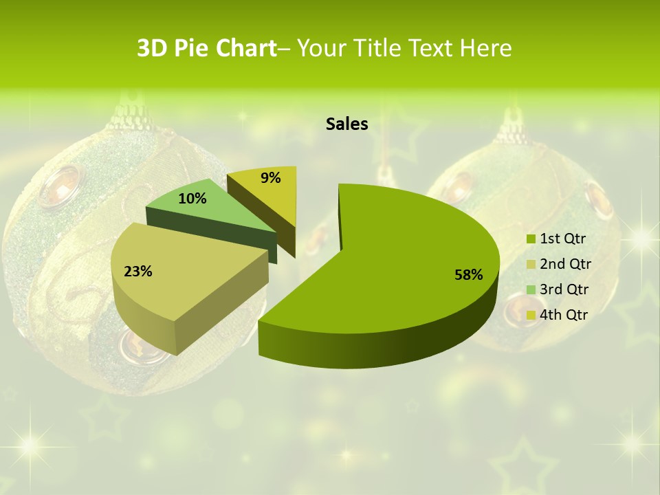 Color Snow Isolated PowerPoint Template