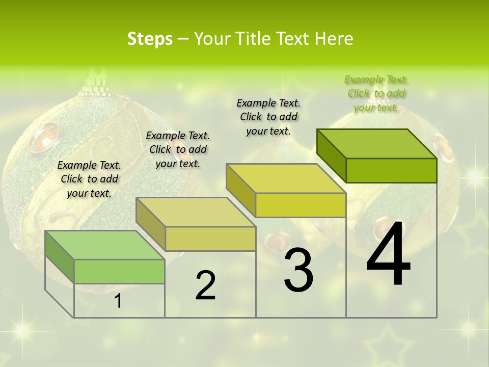Color Snow Isolated PowerPoint Template