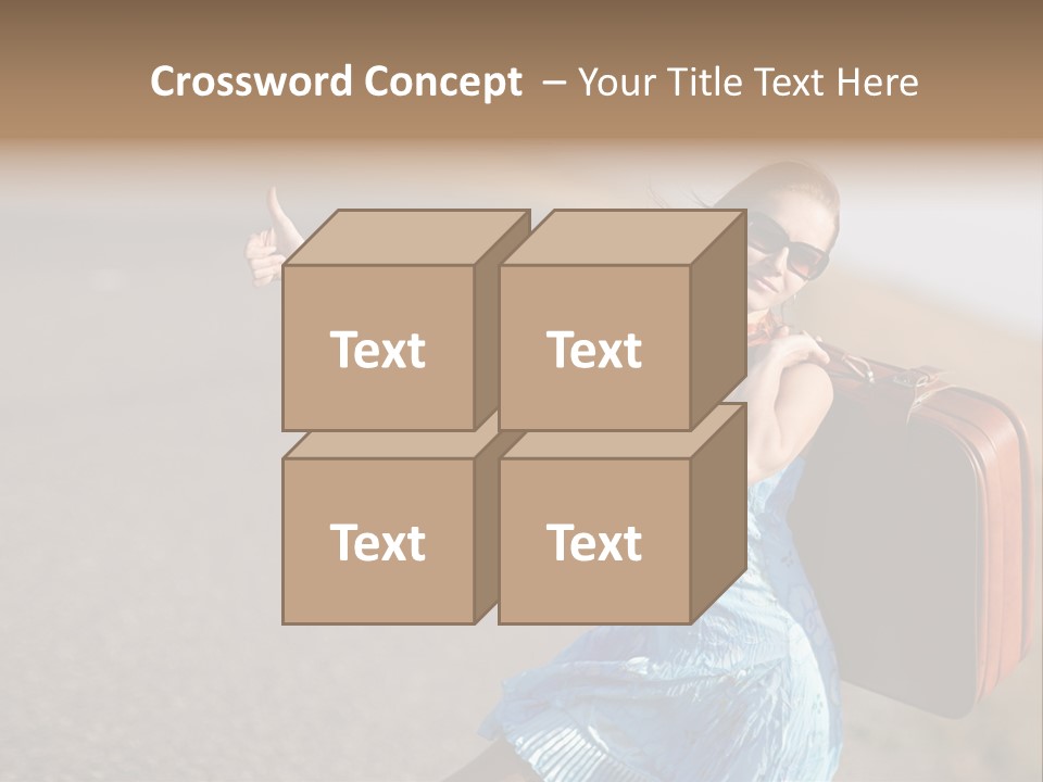 Thumbing A Lift PowerPoint Template