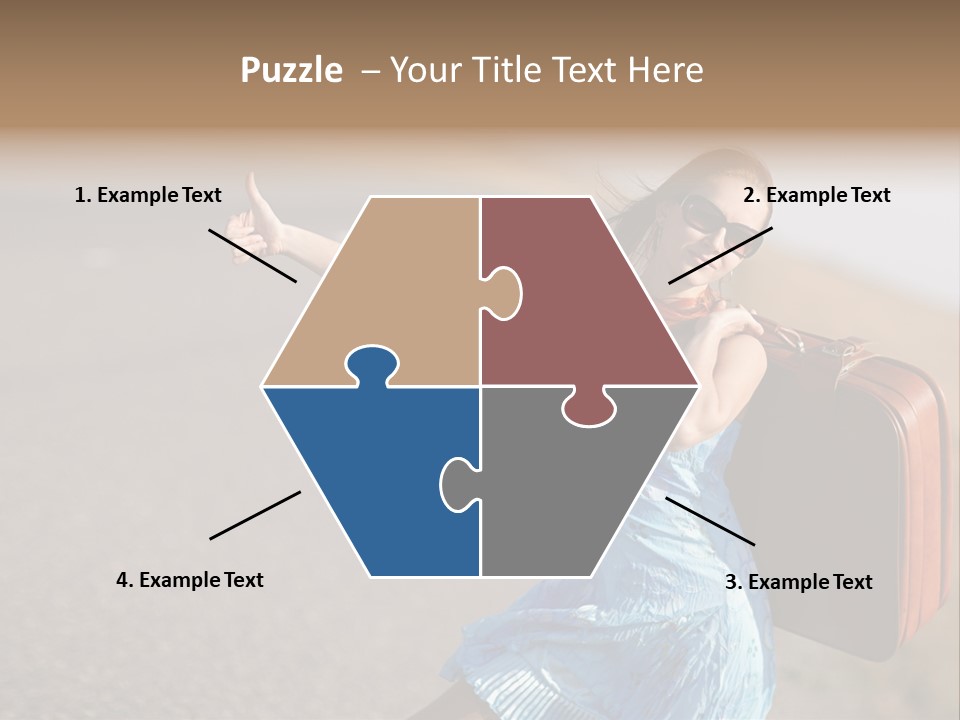 Thumbing A Lift PowerPoint Template