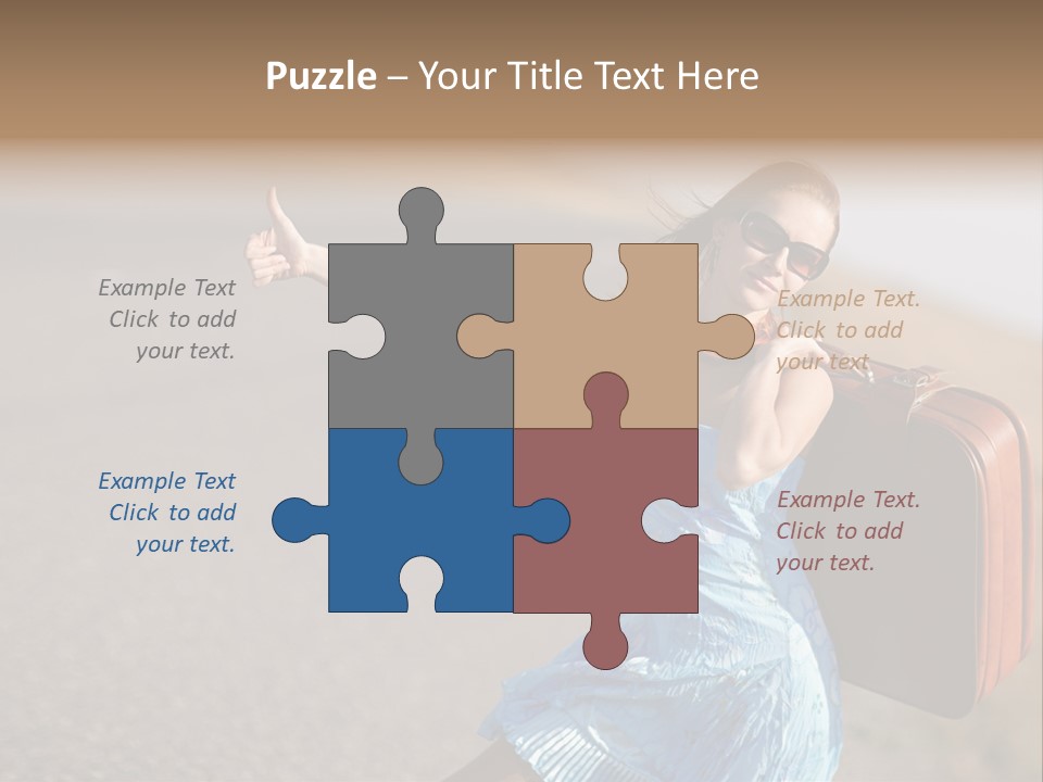 Thumbing A Lift PowerPoint Template