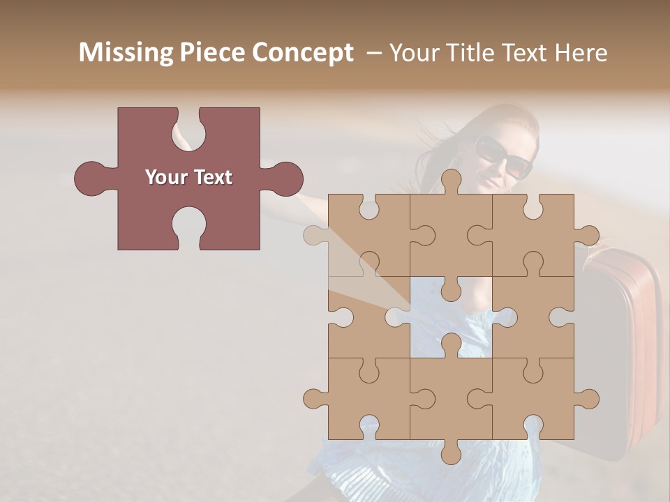 Thumbing A Lift PowerPoint Template