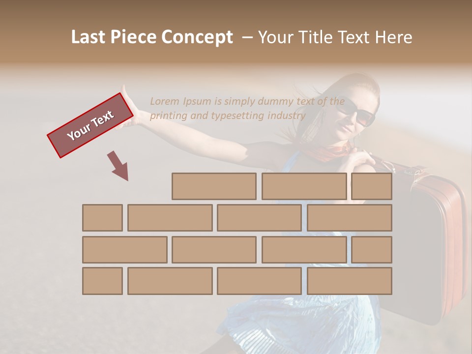 Thumbing A Lift PowerPoint Template