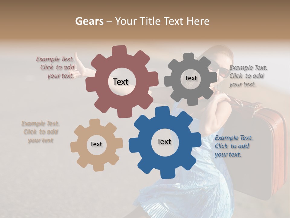 Thumbing A Lift PowerPoint Template