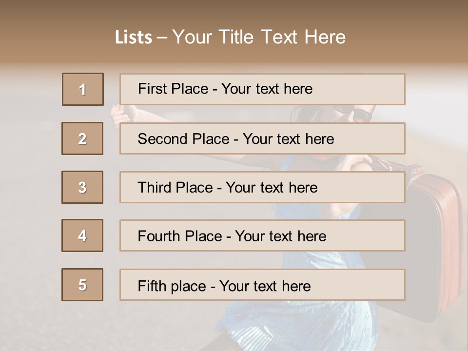 Thumbing A Lift PowerPoint Template