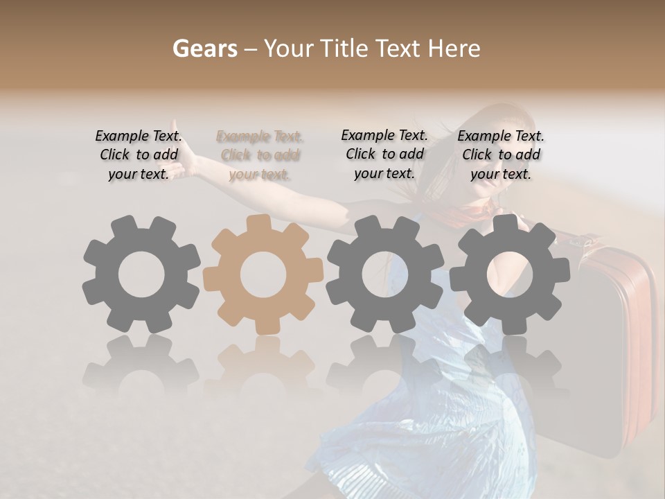 Thumbing A Lift PowerPoint Template