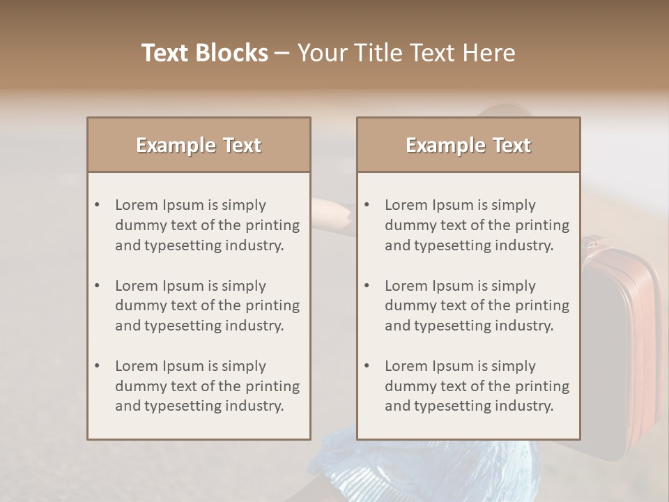 Thumbing A Lift PowerPoint Template