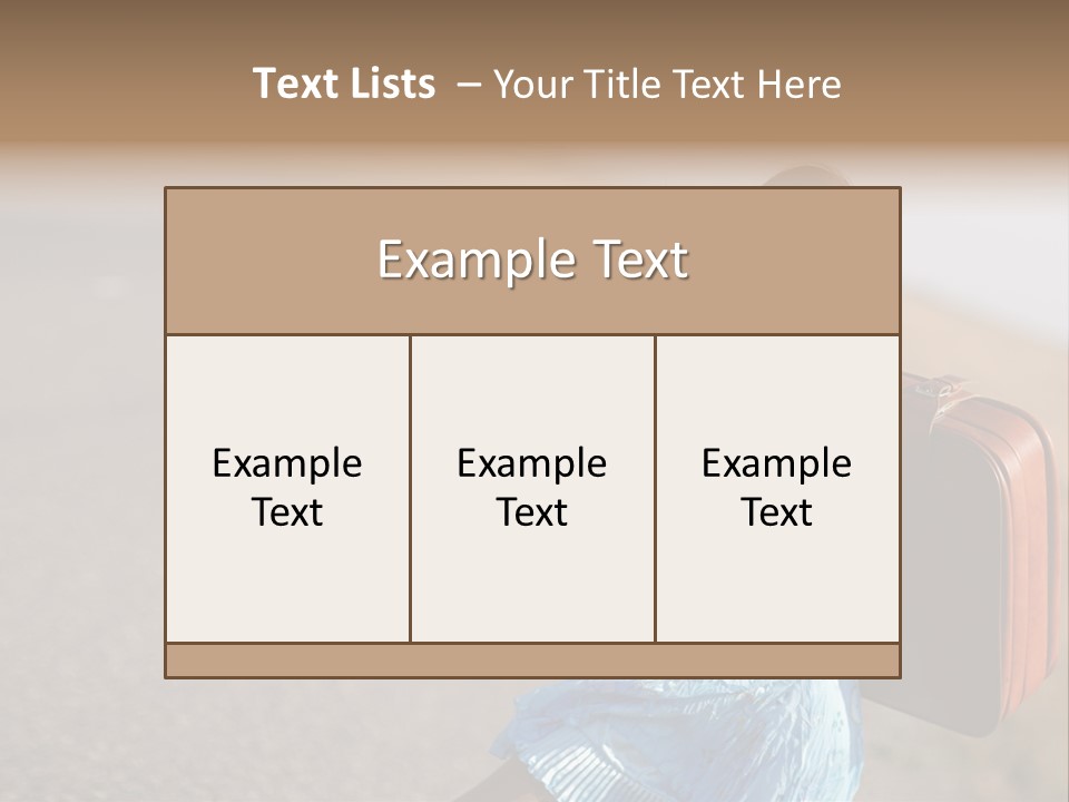 Thumbing A Lift PowerPoint Template