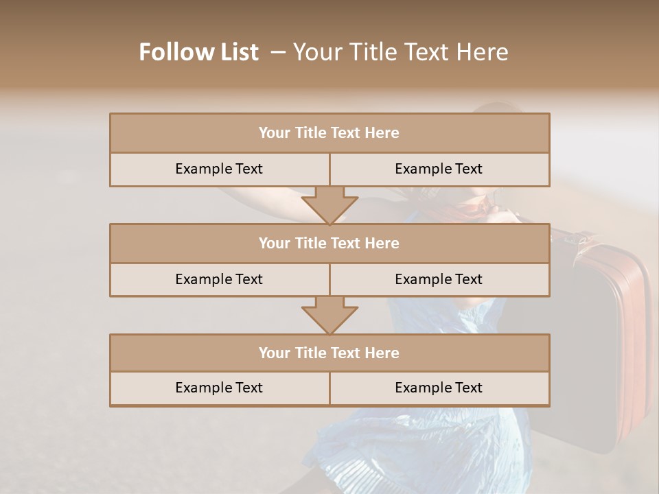 Thumbing A Lift PowerPoint Template