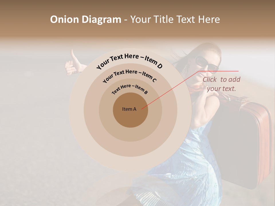 Thumbing A Lift PowerPoint Template