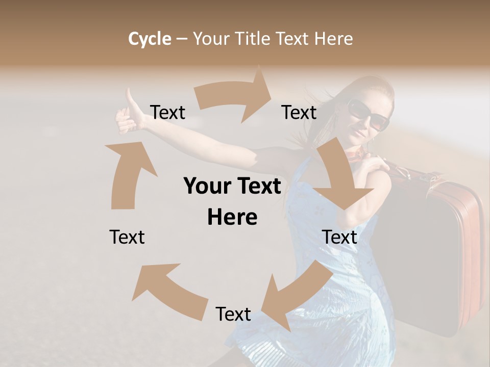 Thumbing A Lift PowerPoint Template
