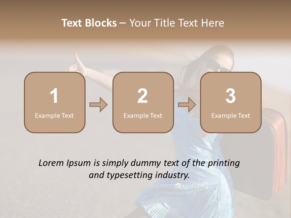 Thumbing A Lift PowerPoint Template