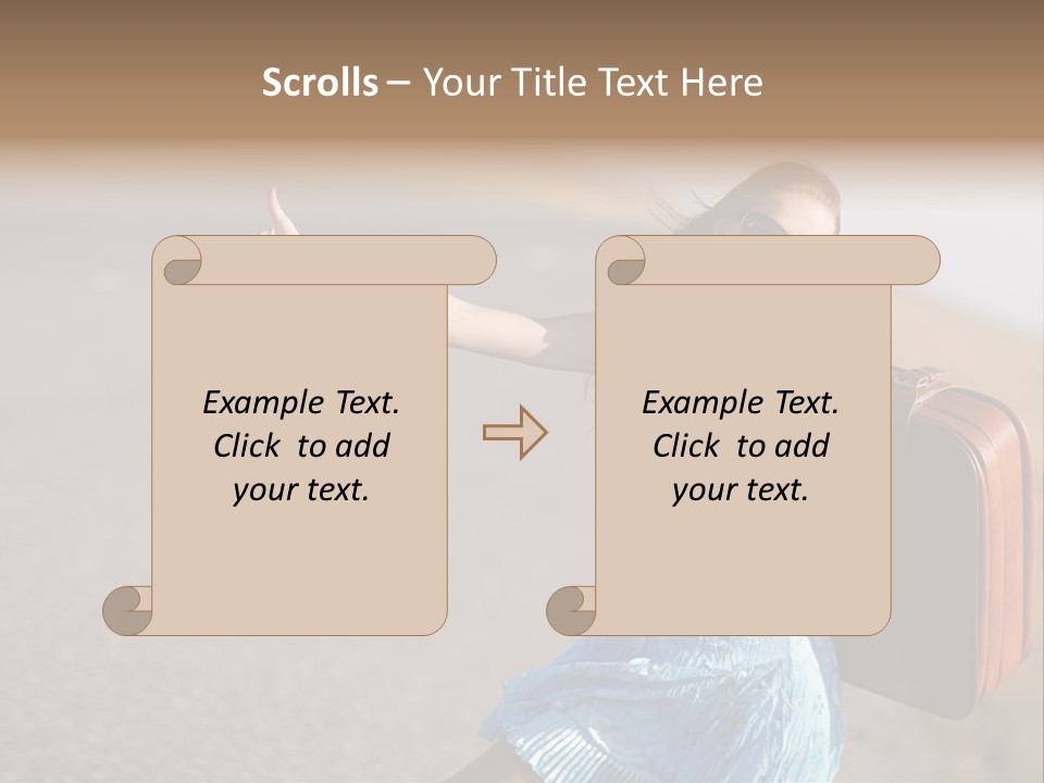 Thumbing A Lift PowerPoint Template
