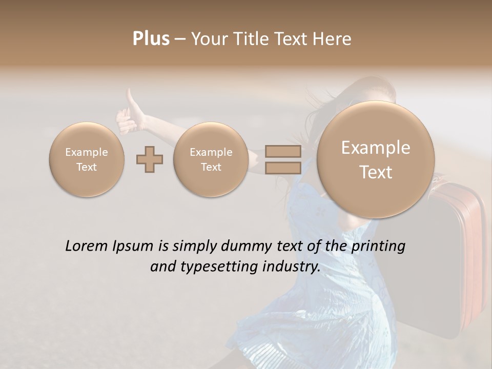 Thumbing A Lift PowerPoint Template