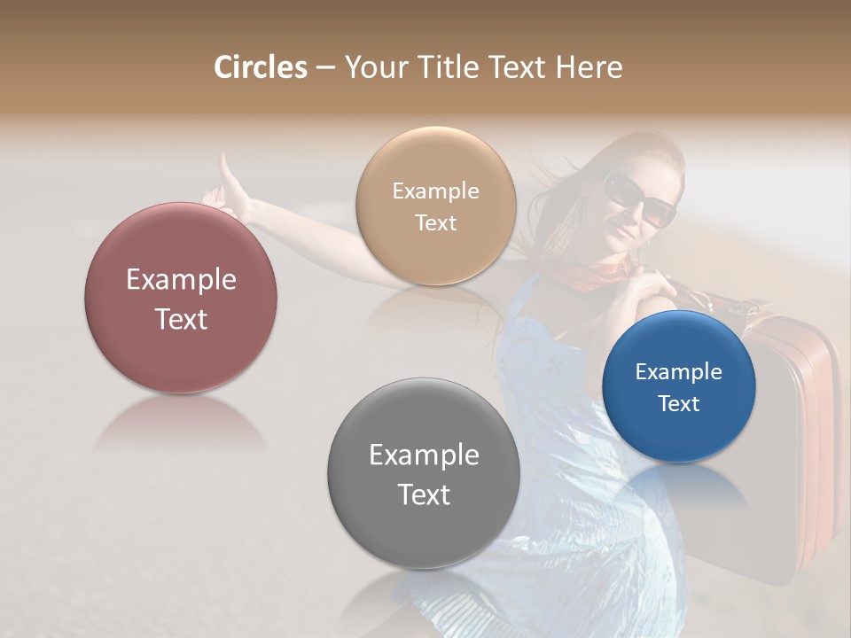 Thumbing A Lift PowerPoint Template