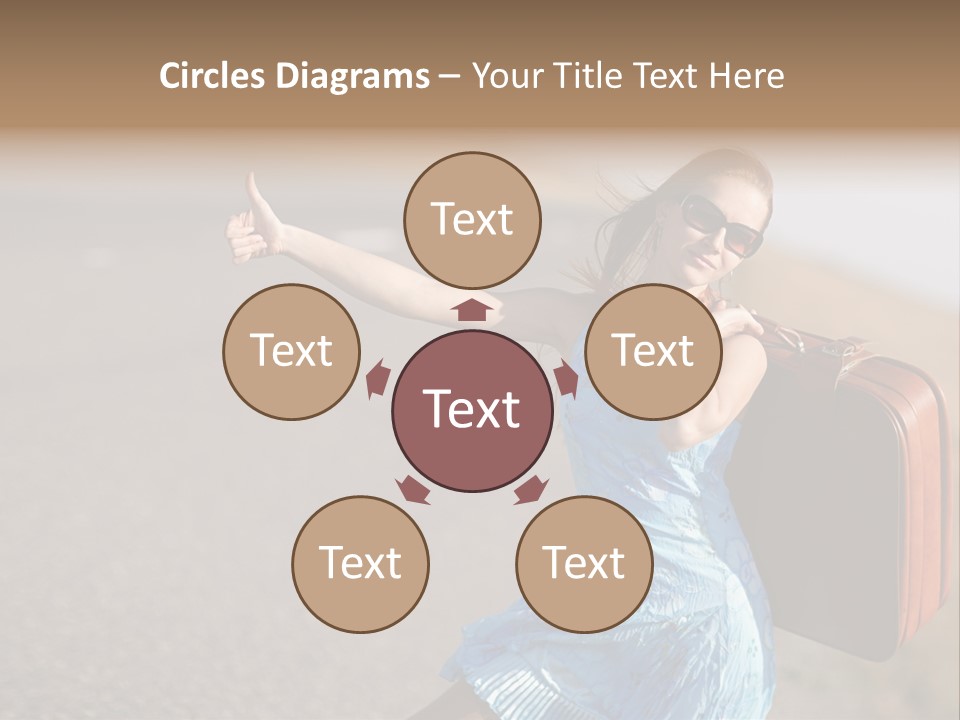 Thumbing A Lift PowerPoint Template