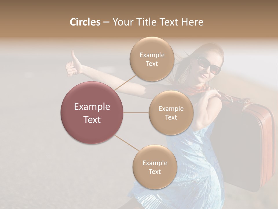 Thumbing A Lift PowerPoint Template