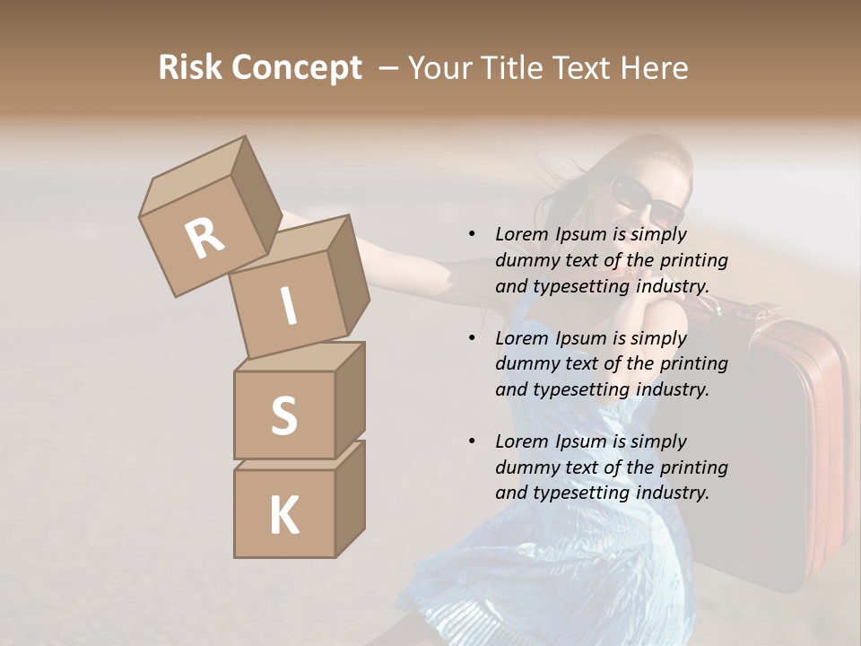 Thumbing A Lift PowerPoint Template