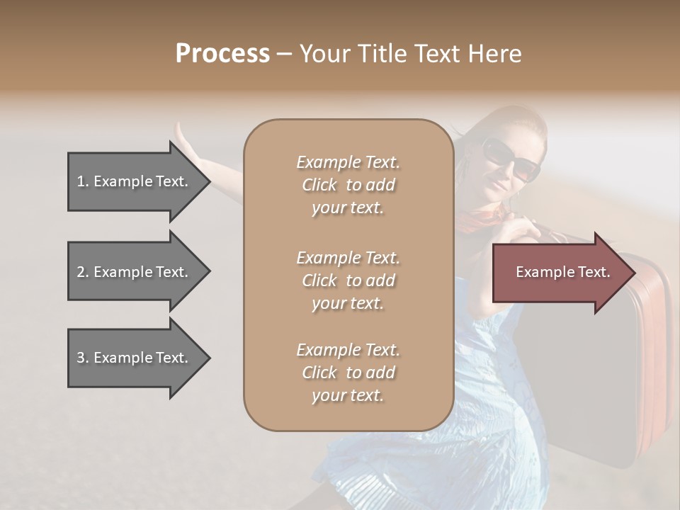 Thumbing A Lift PowerPoint Template