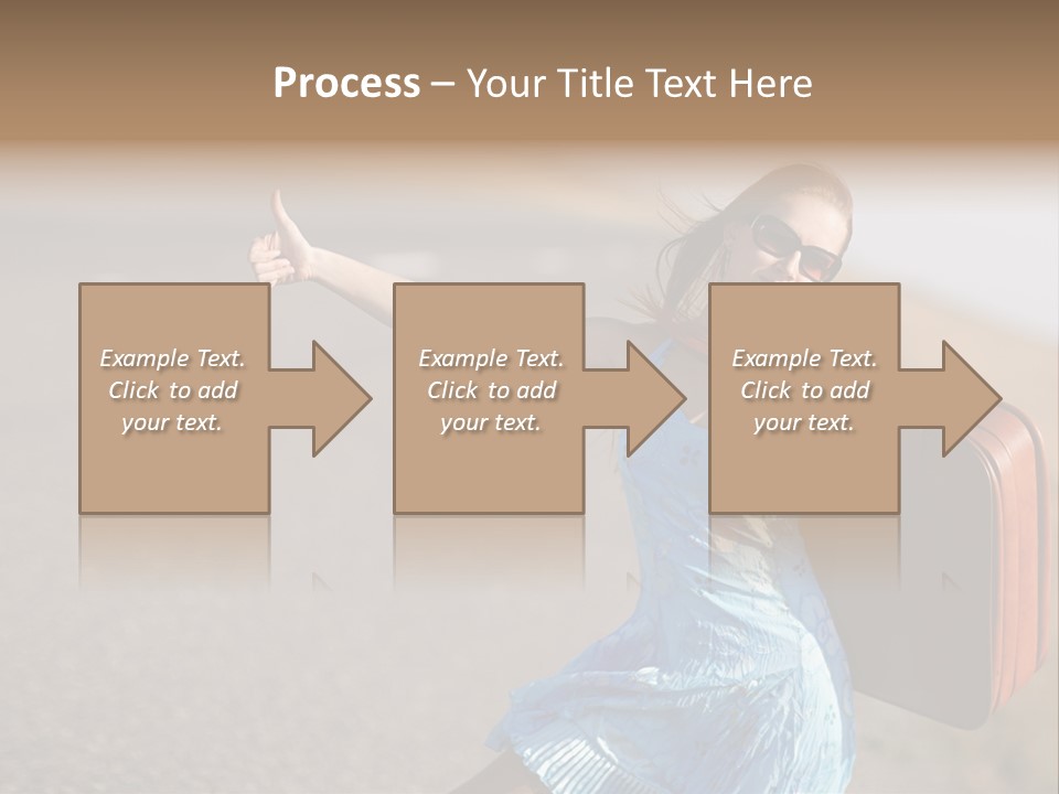 Thumbing A Lift PowerPoint Template