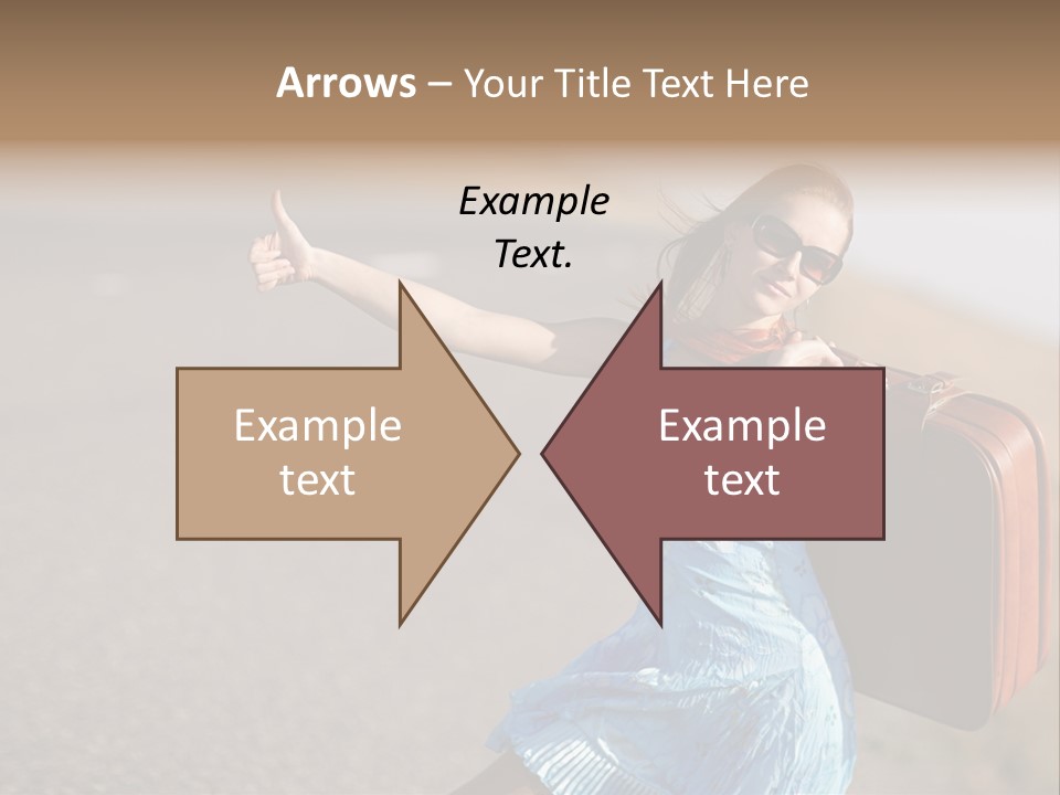 Thumbing A Lift PowerPoint Template