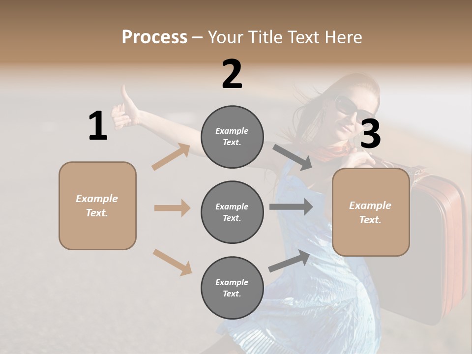 Thumbing A Lift PowerPoint Template