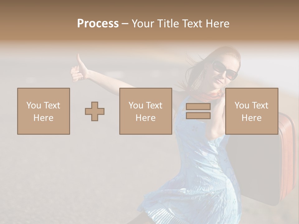 Thumbing A Lift PowerPoint Template