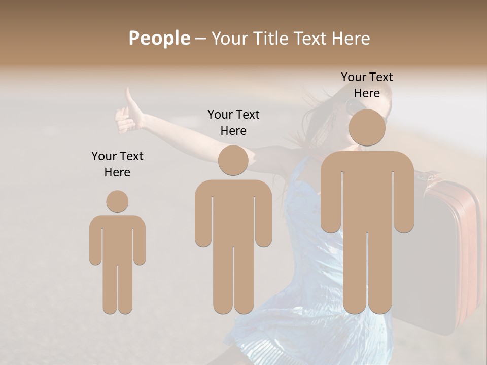Thumbing A Lift PowerPoint Template